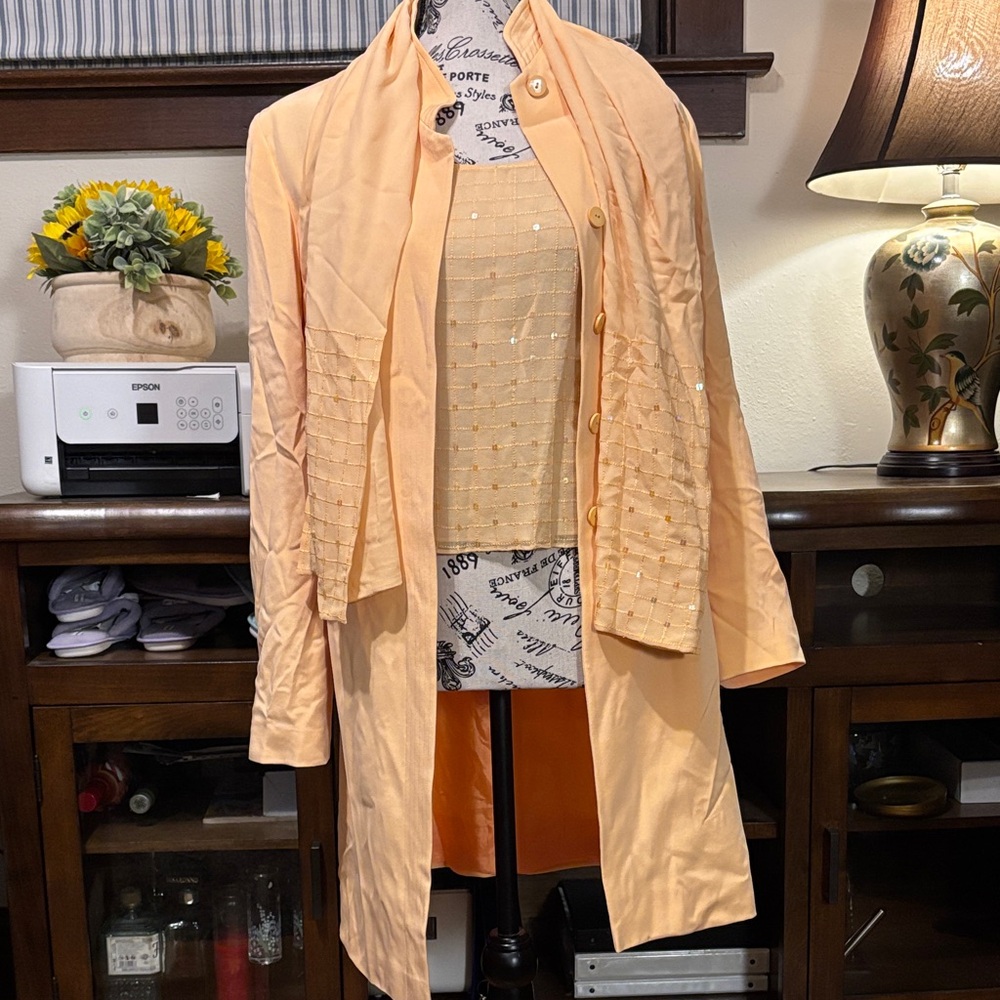 Worth Peach Pea Coat
